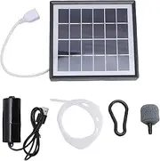 Generic Solar Pond Aerator with Air Pump, Solar Aquarium Oxygen Aerator 10W Portable USB Interface Low Noise Air Pump Solar Oxygen Pump Solar Fish Oxygenator for Outdoor