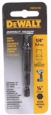 DeWalt 1/4 " Inch Hex Shank Impact Socket Adaptor