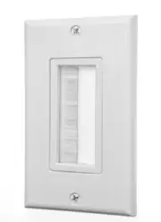 Brush Wall Plate Wires Cable Access Strap Management Socket Mount Port HDMI