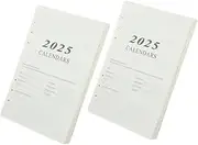 HOMSFOU Daily Schedule Planner Inserts Refillable Notebook Refills for Agenda Planning for Organizing Weekly Tasks and Appointments Design for Continuous Use