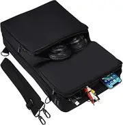 Yaowanguan Portable Backpack Bag for Pioneer DJ DDJ-FLX4 DJ Controller Case, Black, Bag Organiser