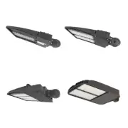 60W-400W Outdoor Selectable LED Shoebox Light/Pole, AC100-277V - Dark Bronze