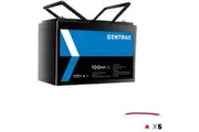 Gentrax 12V 100Ah Lithium Battery + 5* 4AWG 0.2m Connector Cable M8 and M10 Lug