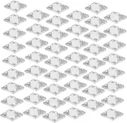 VICASKY 50pcs Zircon Nail Charms Flat Back Rhinestone Nail Decorations for DIY Craft and Manicure
