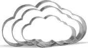 Cloud Cookie Cutter Set - 4.7 ,3.9 ,3 - 3 Piece - Stainless Steel