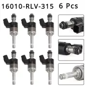 6 Pcs Fuel Injectors 16010-RLV-315 For Honda Pilot Odyssey Ridgeline 3.5L V6~