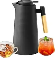 Thermal Coffee Carafe,1000ml Insulated Teapot with Glass Liner - Leak-Proof Container, Tea Jug, Water Pitcher for Home Kitchen Restaurant Use