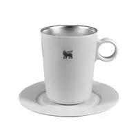 在飛比找誠品線上優惠-STANLEY晨光時刻雙層不鏽鋼拿鐵咖啡杯盤組/ 晨霧白