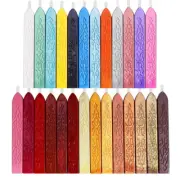 26Pcs Antique Sealing Wax Sticks with Wicks for Postage Letter Retro Vintage
