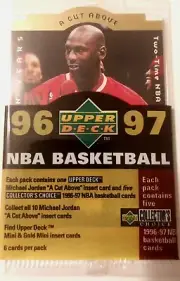 MICHAEL JORDAN GUARANTEED 1996-97 UPPERDECK A CUT ABOVE FACTORY SEALED PACK R23