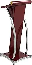 Lectern Podium Stand, Lectern Podium Stand,Lectern Podium Stand, Floor Standing Metal Podium Stand, Conference Restaurant Pulpit Podium, 3 Color/Black/47x47x110cm,Red-47x47x110cm