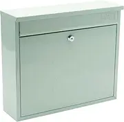 Burg-Wachter MB02CG Chartwell Green Elegance Wall Mounted Galvanised Steel Lockable Weatherproof Post Box - 36x31x10cm