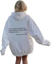 [Generic] You are Enough Hoodie,Dear Person Behind Me Hoodie for Women and Men,Oversized Personalized Cotton Hoodies
