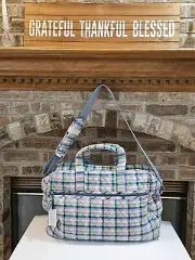 Vera Bradley Gingham Plaid Grand Traveler Bag NWT