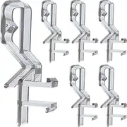 10 pcs 1-7/8 inch Hidden Channel Valance Clips for Horizontal Wood Blinds Mini Blinds Retainer Holder for The Valance with a Groove in The Back