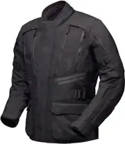 Modeka Lucano, textile jacket waterproof , color: Black , size: XXL