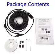 15m/50-Pipe Inspection Camera Endoscope Video Ft Sewer-Drain Cleaner Waterproof