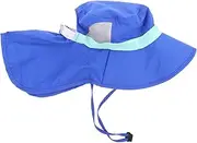 [Kisangel] Adjustable Wide Brim Sun Hat for Lightweight Breathable and Stylish Bucket Hat with Protection for Summer Beach Outdoor Boys Blue