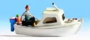 Noch 16822 - Fishing Boat with Figures - HO/OO Gauge