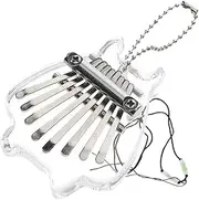 LIGIGWASH Beginner's Crystal Mini Kalimba 8-key Portable Musical Instrument Hand Piano Thumb Piano Kalimba for Travel Camping