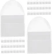 Operitacx 100Pcs Clear Coin Storage Bag Coin Holder for Home Shop Protective Cover for Collectors and Item Organization