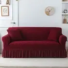 Luxury Jacquard Sofa Covers with Skirt for Living Room Couch Covers Elastic