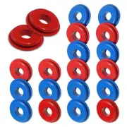 20 PCS Car Polished Surface Handshake Valve Washer, 1.61" x 0.12" Portable