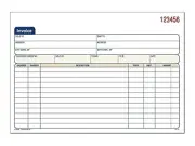 Adams Invoice Book, 3-Part, Carbonless, 5.56 x 8.44 Inch, 50 Sets per Book,