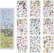Spring Window Decals - 9X Glass Door Stickers,Double-Sided Festival Glass Display Decoration, Seasonal Decors for Living Room Bedroom Study