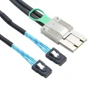 PCIE MINI SAS HD SFF-8088 8X 68P I/O male to 2X SFF8087 36P male Adapter cable