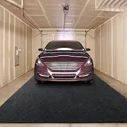 HOMBYS Extra Large Floor Mat for Under Car - Non-Slip Rug With Rubber Backing, Waterproof Carpet, Motorcycle Absorbent Oil Spill Mat for Garage - 7'9"x18'