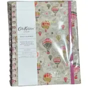 Cath Kidston London Undated Spiral Daily Planner Hot Air Ballon’s cloth bound