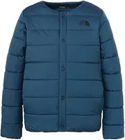 [THE NORTH FACE] Kids Micro Zephyr Cardigan Insulated Jacket, Unisex, Lightweight, Thermal, Cold Protection, Midnight Petrol, 150