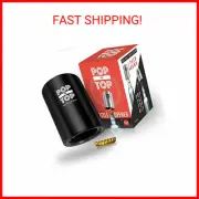 Pop-the-Top Beer Bottle Opener (Black): Automatic Bottle Cap Opener, Push Down P