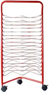 Art Drying Rack Paint Drying Rack for Classroom Art 16 Shelves Metal Artwork Storage Display Rack Art Drying Rack with Wheels,Mobile Art Drying Rack for Home or Classroom