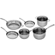 Premium Steel Stainless Steel Cookware 6 Piece Set by Swiss Diamond