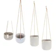 [Maine & Crawford] Destiny Hanging Cement Pot Planter - 17x17x9cm