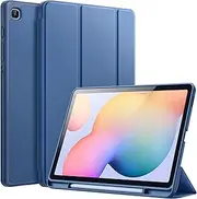 [JETech] Case for Samsung Galaxy Tab S6 Lite 10.4-Inch 2024/2022/2020 with S Pen Holder, Slim Tablet Cover with Soft TPU Back, Auto Wake/Sleep (Navy)