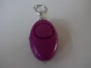 1x Portable mini panic button personal torch alarm-loud 125 DB siren {Purple}