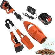 Cordless Leaf Blower,63m/s Powerful Electric Leaf Blower Air Blower,29000RPM Portable Lightweight Garden Leaf Blower,Foldable Leaf Blower with 3000mAh Battery & Charger,for Lawn Care, Patio, Yard(Oran