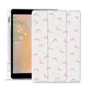 Cute White Bowknot Case for iPad 5th/6th Generation 9.7 Inch with Pencil Hold...