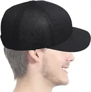 Safety Baseball Hat,Breathable Motorcycle Hat | Anti-Collision ABS Inner Shell Biker Scooter Touring Baseball Hat Black