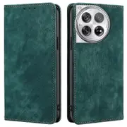 For OnePlus 12 5G Magnetic Case PU Leather Stand Wallet RFID Blocking Phone Protector