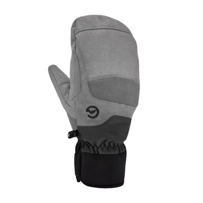 Gordini MTN Crew Men's Winter Mittens, Grey Black, X-Large
