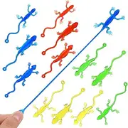 Ipetboom Sticky Gecko: 20Pcs Sticky Gecko Party Favors Sticky Toys, Sticky Lizards Toys Stretchy Sticky Lizards Relief Toys, Funny Sticky Lizard Party Favors Sticky Lizard Toys, Random Color