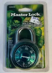 Master Lock Incredible Hulk Green NIP 2002 Padlock Marvel