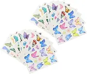 WOFASHPURET 20Sheets Butterflies Temporary Safe Body Stickers for Women Easy to Apply Transfer Decals for DIY Crafts Parties