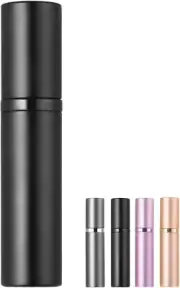 Refillable Portable Mini Perfume Atomizer for Travel, 5Ml Luxury Empty Leakproof