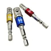 3x Socket Bits Adapter Set Hex Shank Impact Drill Driver Bar Wrench Extension /