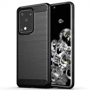 For Samsung Galaxy S20 Ultra Case Rugged Shockproof Heavy Duty Anti Slip Protective Case Cover (Black)